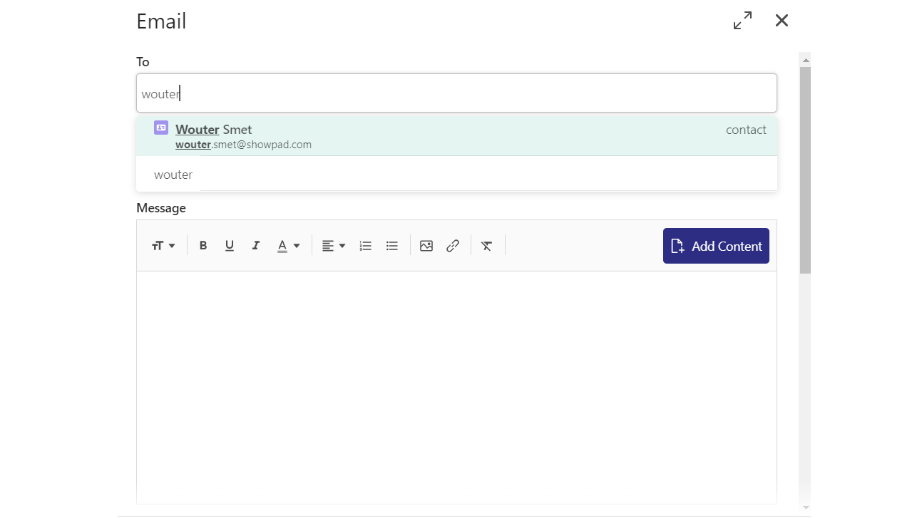 Search your recipients from HubSpot data